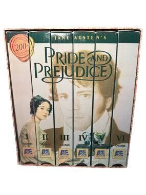 Jane Austen Pride & Prejudice 200th Anniversary VHS Box Set BBC A&E 6 Tape